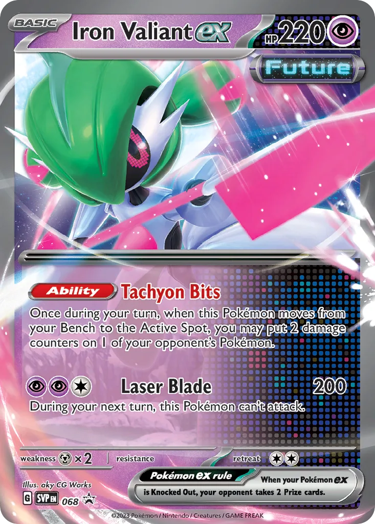 Iron Valiant ex, Scarlet & Violet Black Star Promos #068