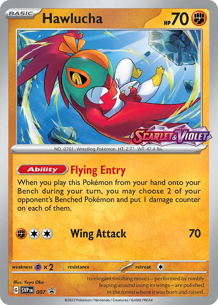 Hawlucha, Scarlet & Violet Black Star Promos #007