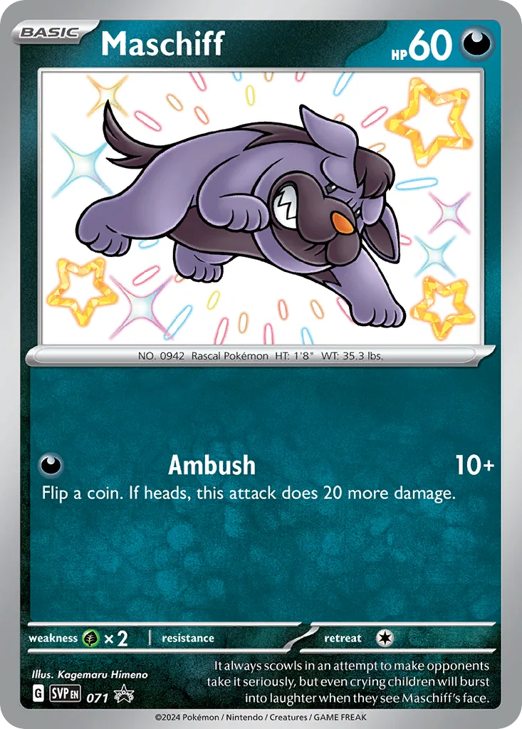 Maschiff, Scarlet & Violet Black Star Promos #071