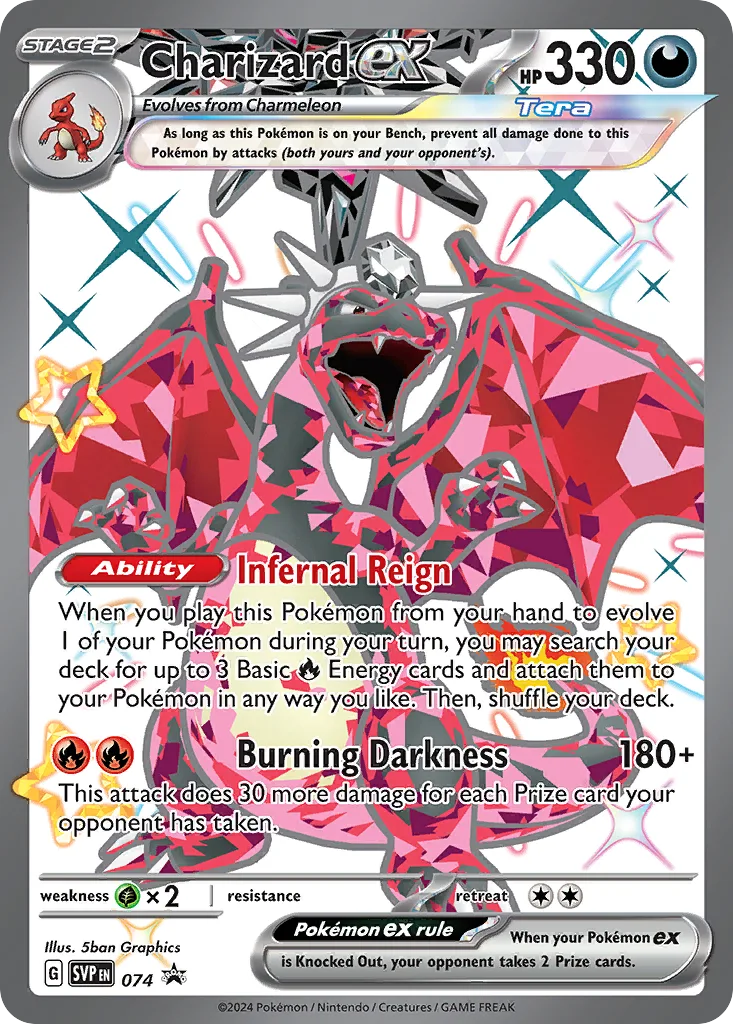 Charizard ex, Scarlet & Violet Black Star Promos #074