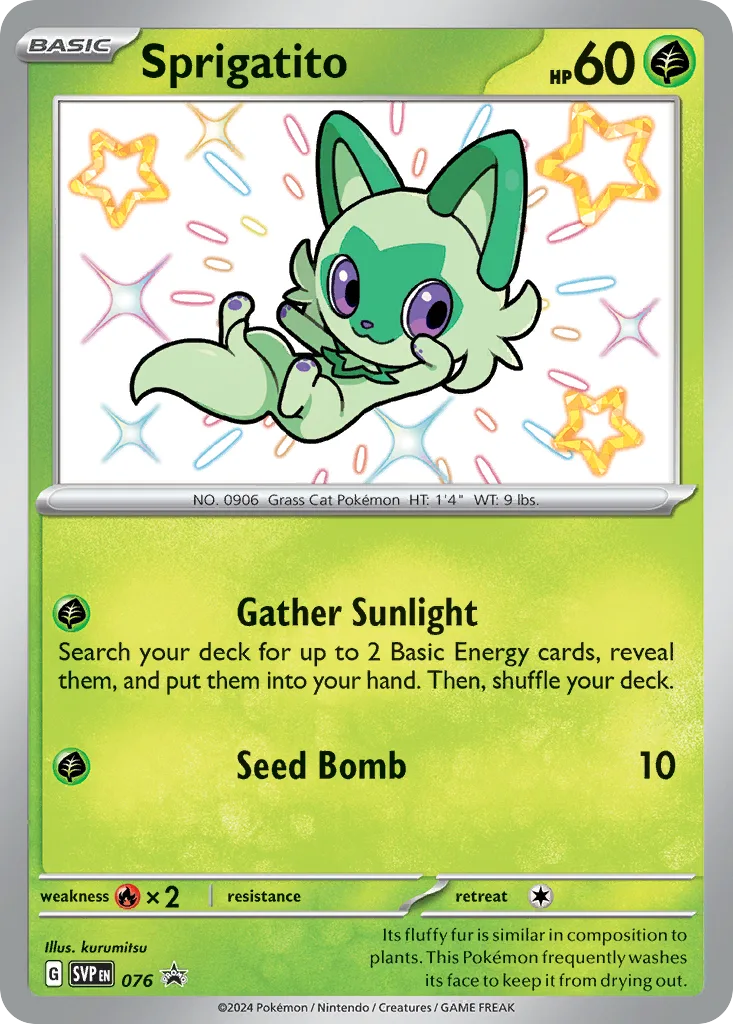 Sprigatito, Scarlet & Violet Black Star Promos #076