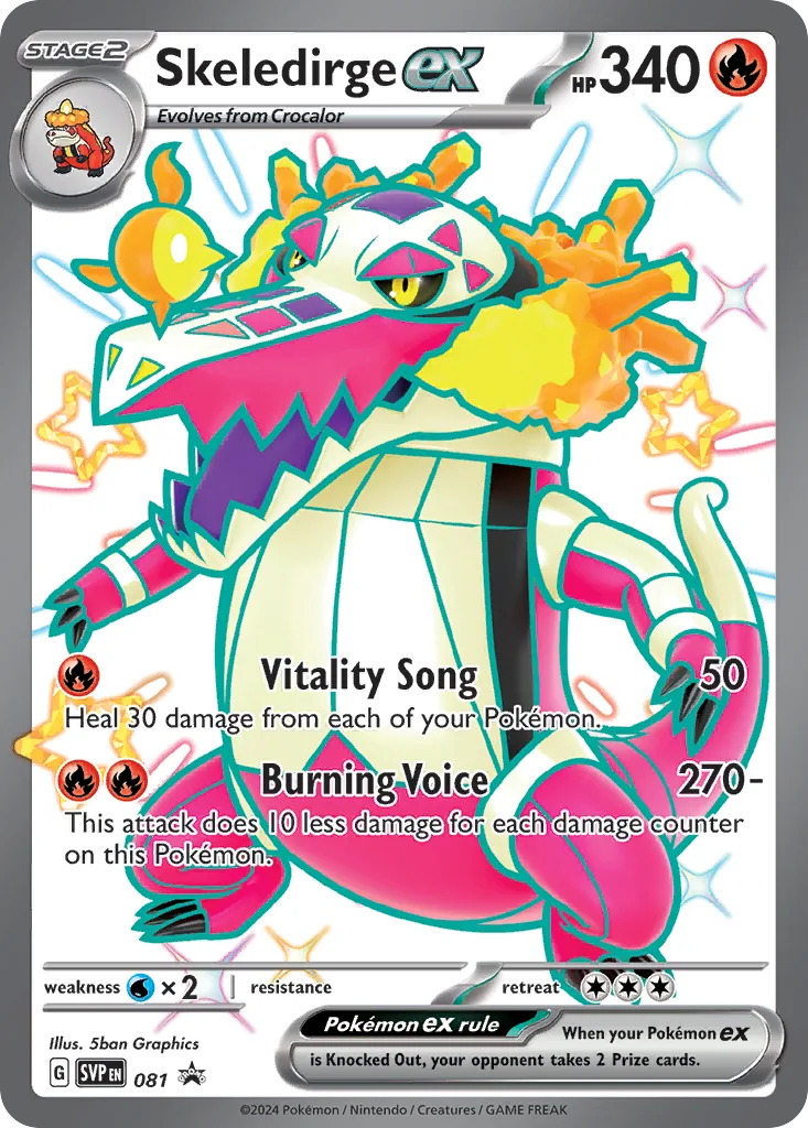 Skeledirge ex, Scarlet & Violet Black Star Promos #081