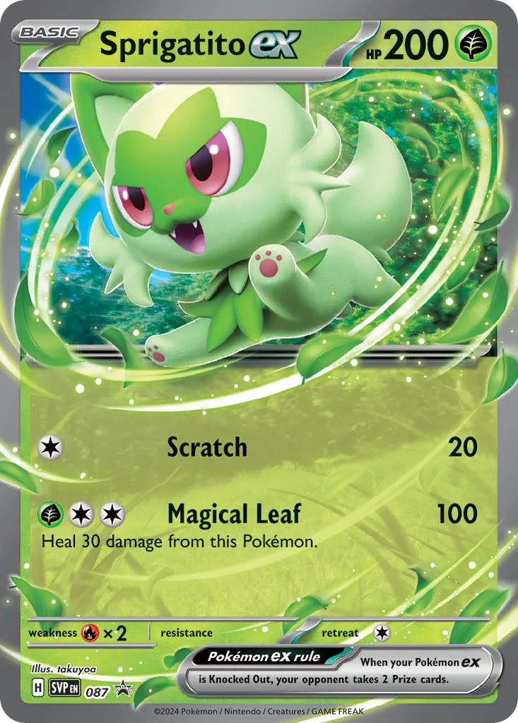 Sprigatito ex, Scarlet & Violet Black Star Promos #087