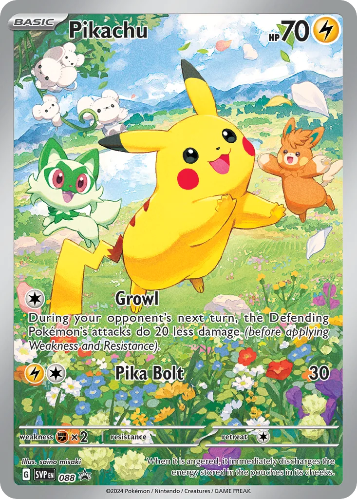 Pikachu, Scarlet & Violet Black Star Promos #088