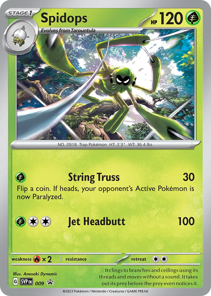 Spidops, Scarlet & Violet Black Star Promos #009