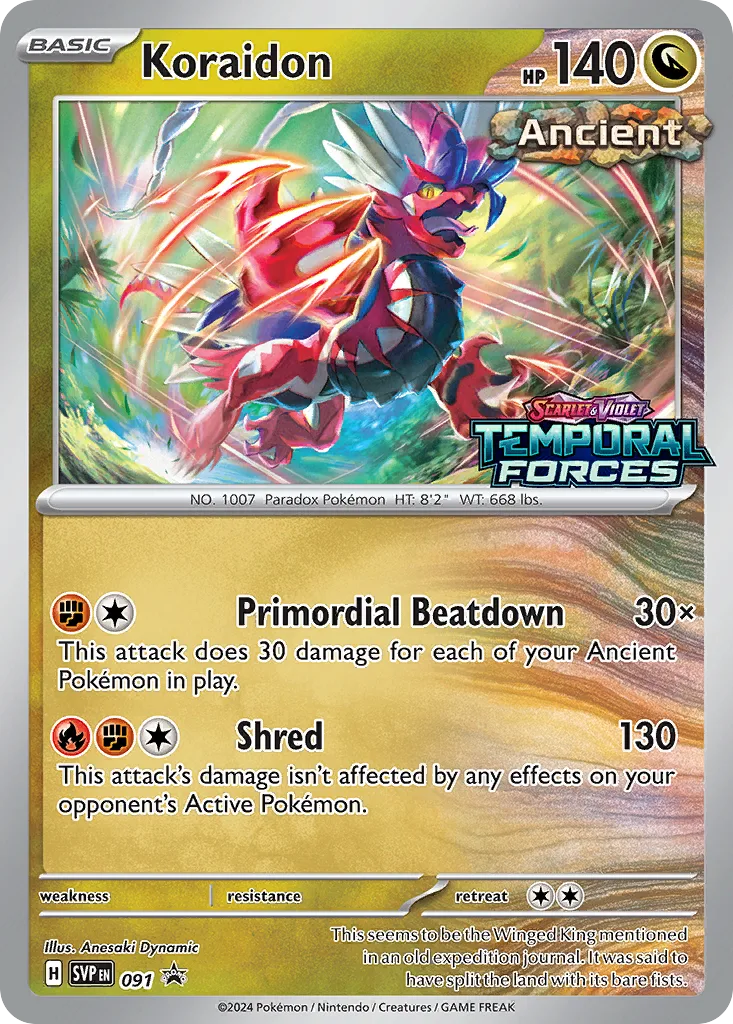 Koraidon, Scarlet & Violet Black Star Promos #091