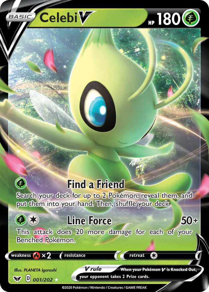 Celebi V, Sword & Shield #001/202