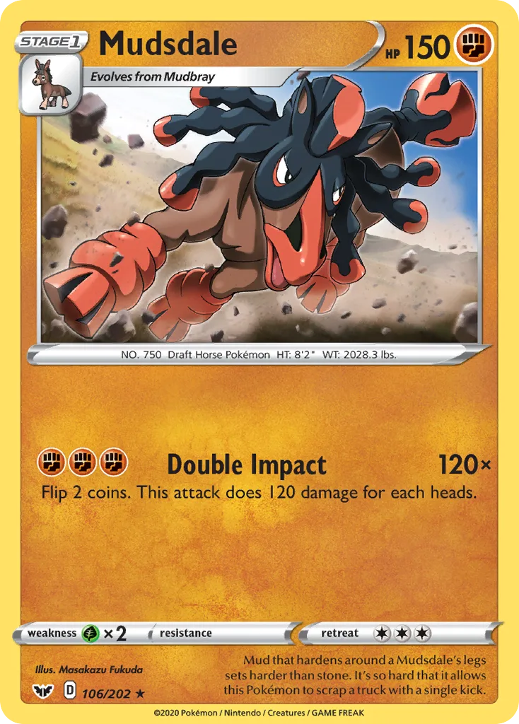Mudsdale, Sword & Shield #106/202