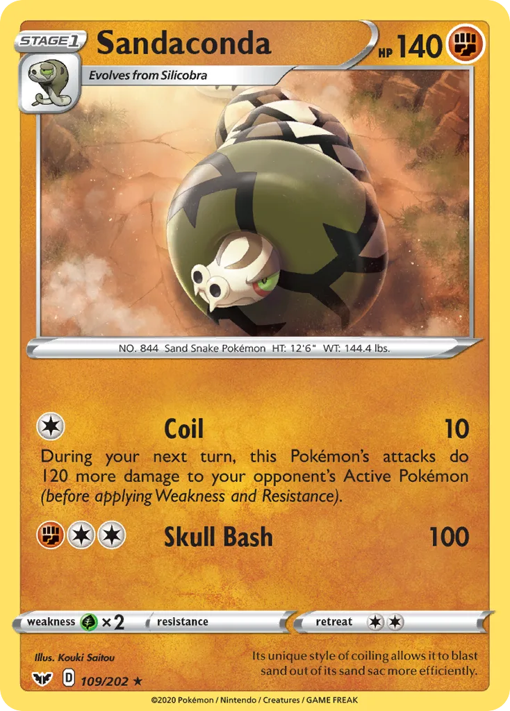 Sandaconda, Sword & Shield #109/202