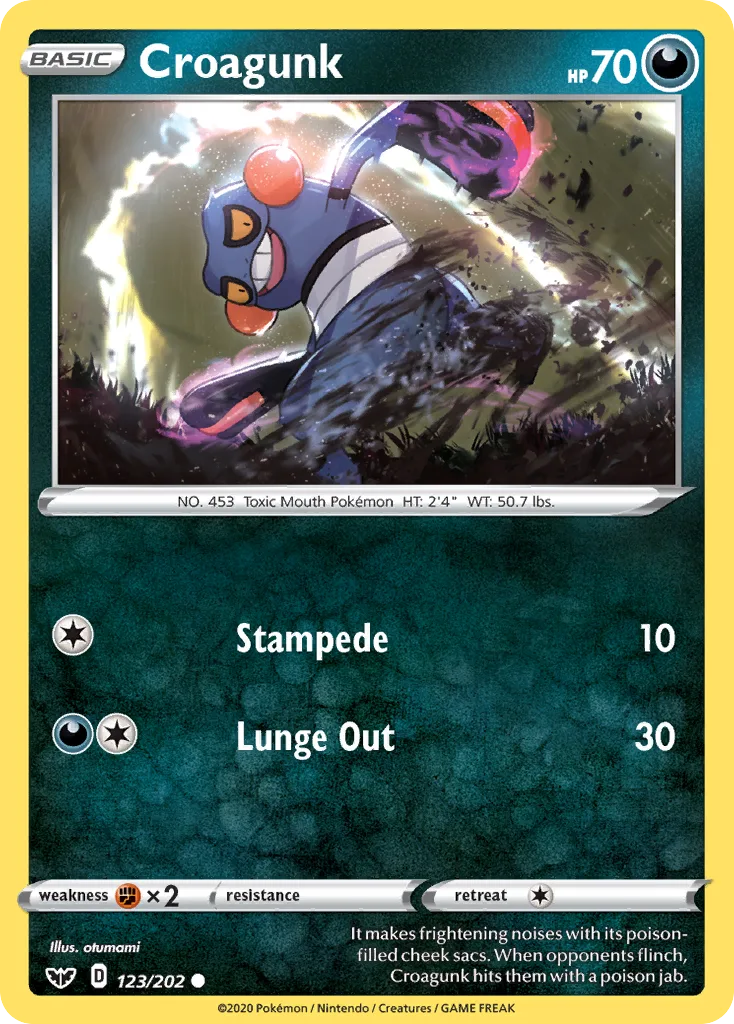 Croagunk, Sword & Shield #123/202