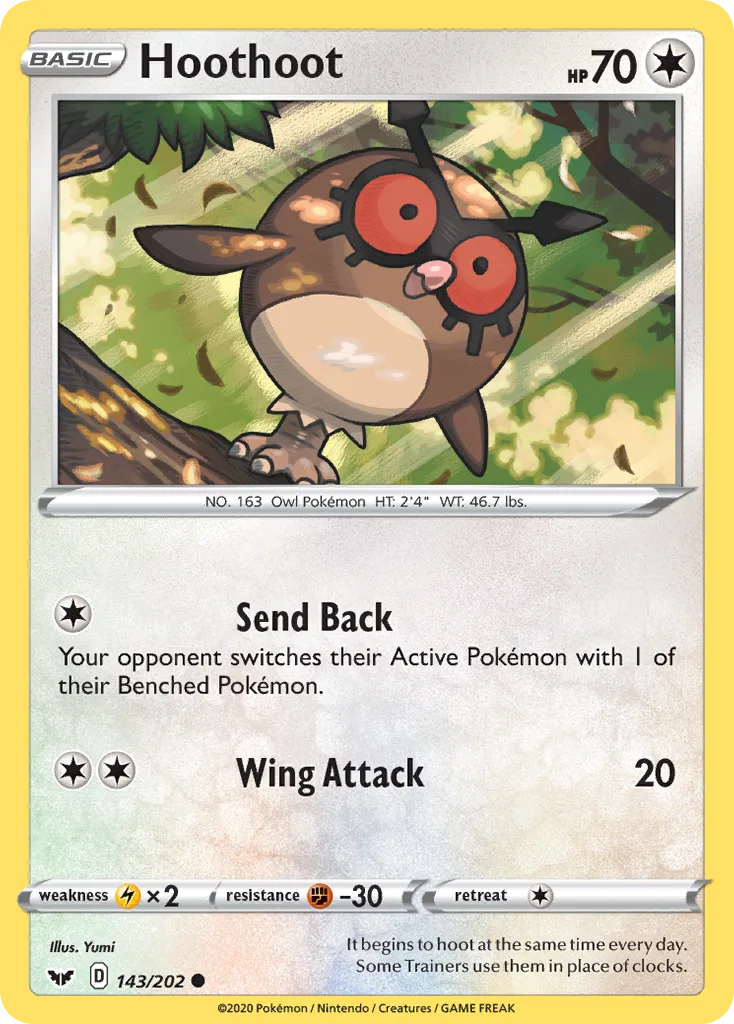 Hoothoot, Sword & Shield #143/202