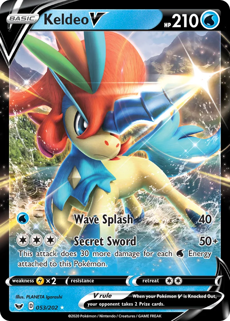 Keldeo V, Sword & Shield #053/202