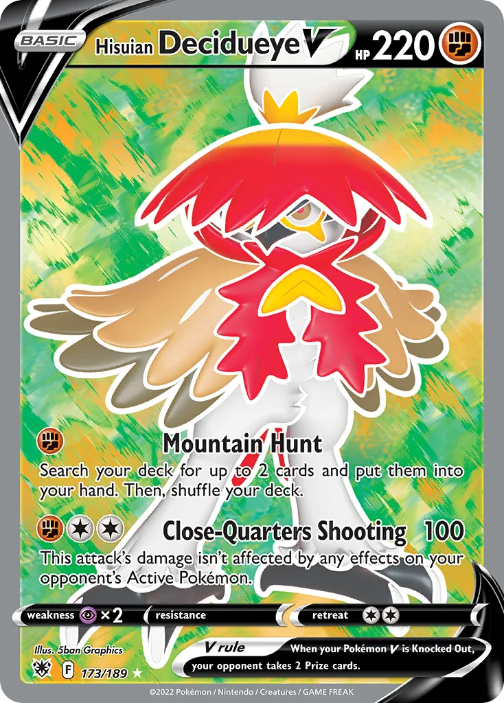 Hisuian Decidueye V, Astral Radiance #173/189