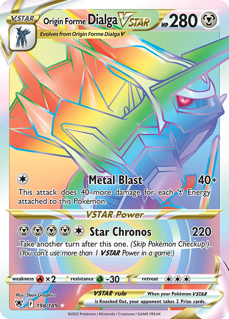 Origin Forme Dialga VSTAR, Astral Radiance #198/189