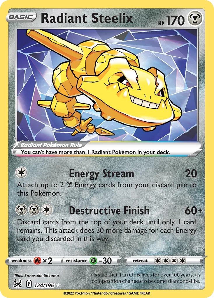 Radiant Steelix, Lost Origin #124/196