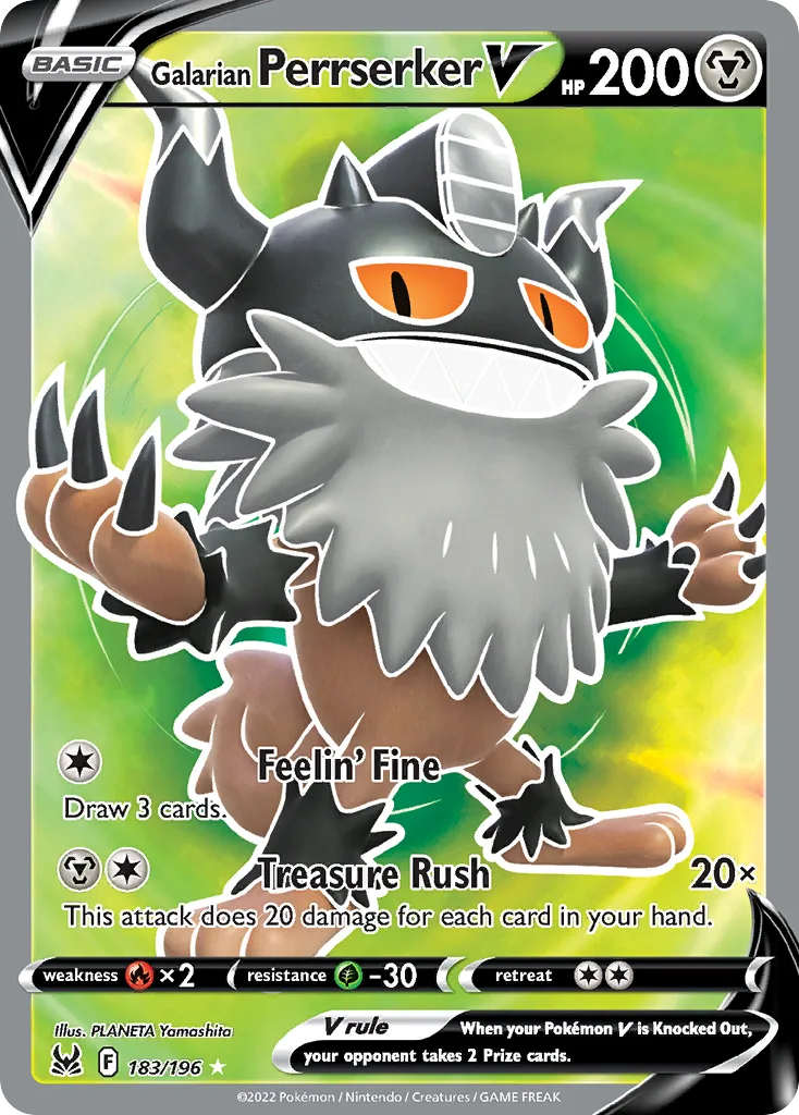 Galarian Perrserker V, Lost Origin #183/196
