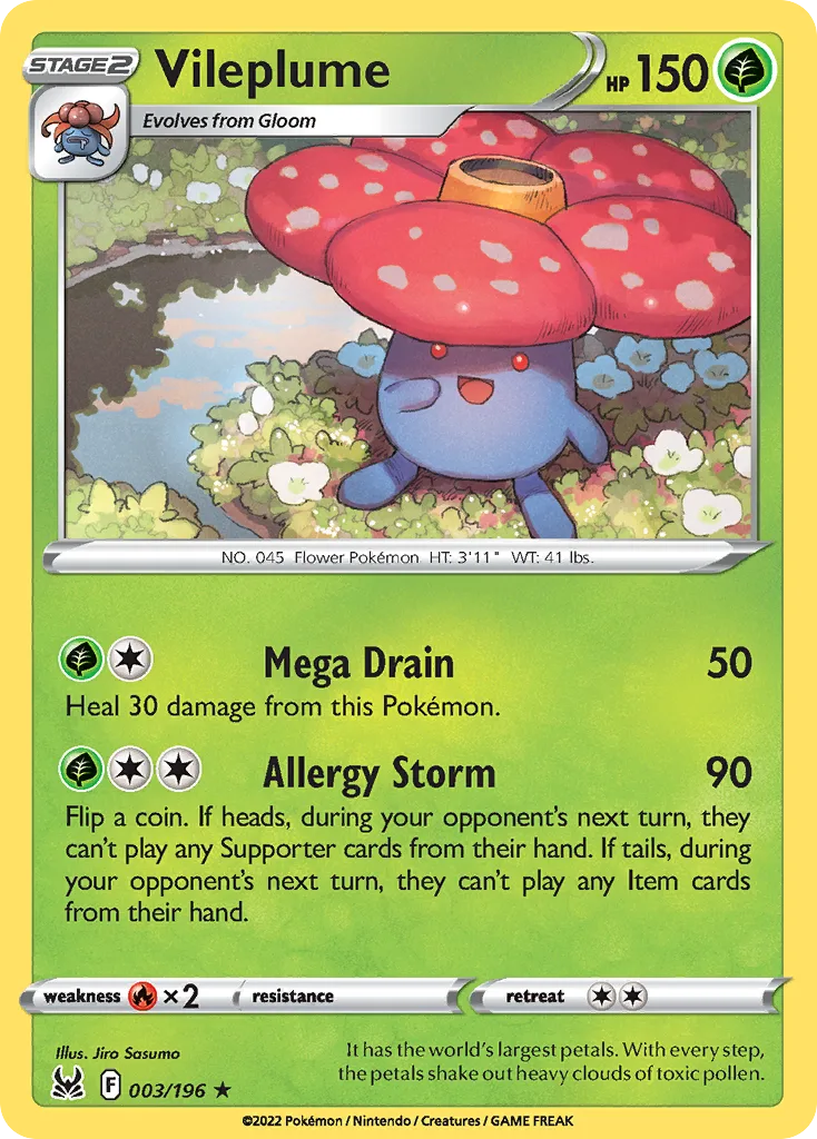 Vileplume, Lost Origin #003/196