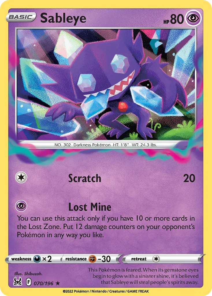 Sableye, Lost Origin #070/196
