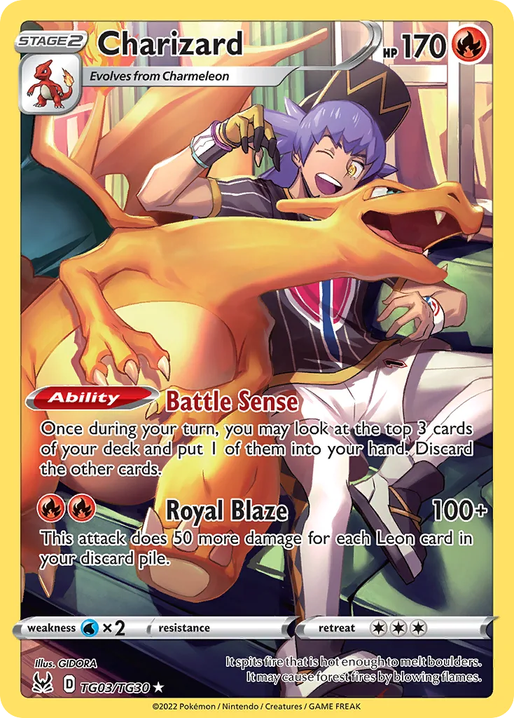 Charizard, Lost Origin Trainer Gallery #TG03/TG30