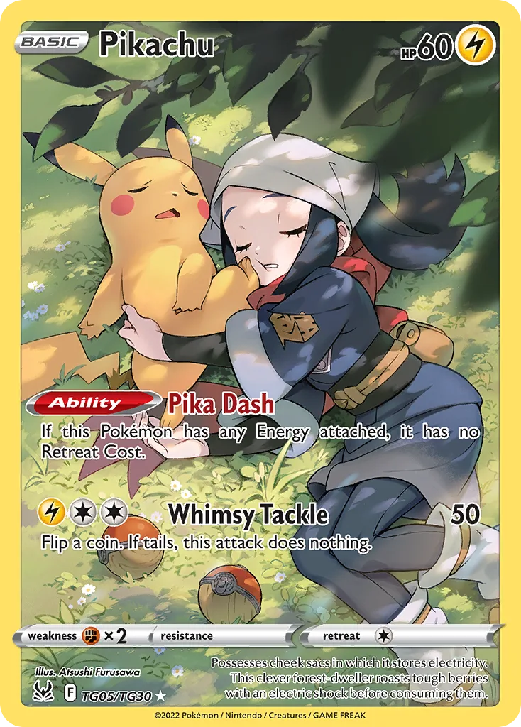 Pikachu, Lost Origin Trainer Gallery #TG05/TG30