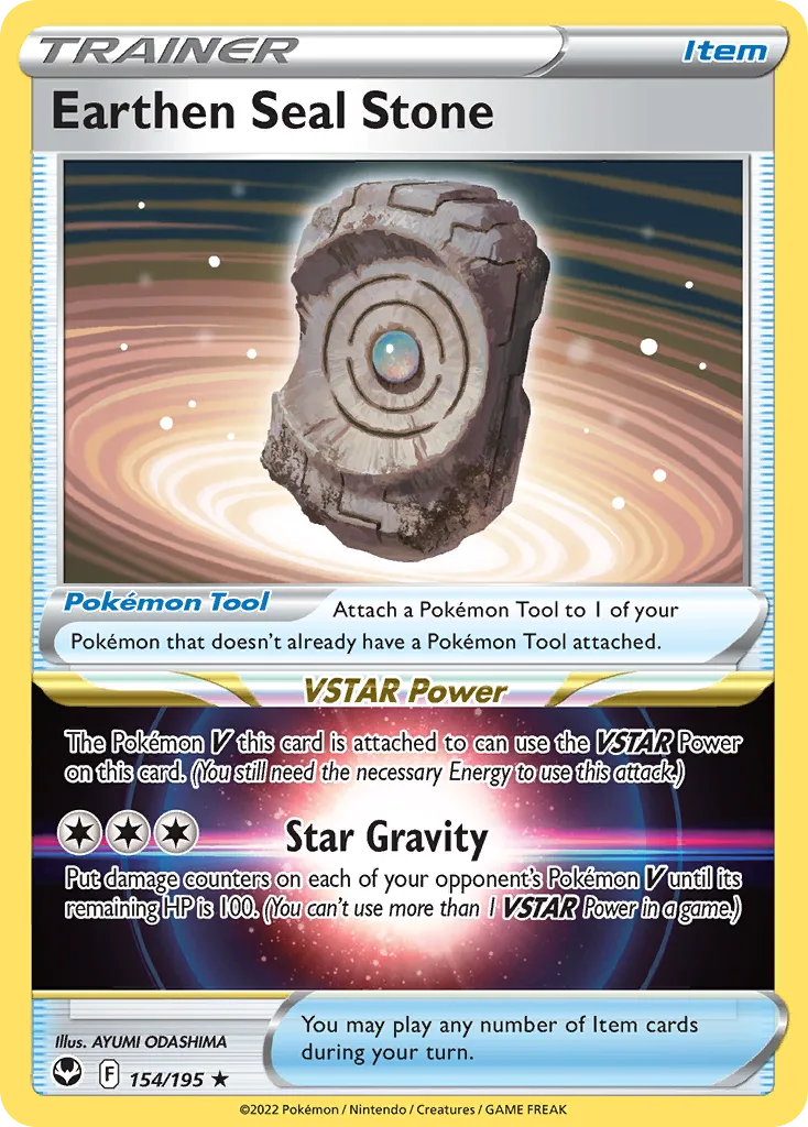 Earthen Seal Stone, Silver Tempest #154/195