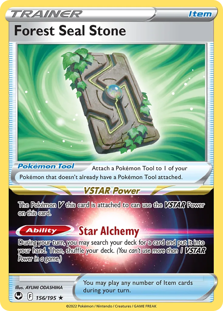 Forest Seal Stone, Silver Tempest #156/195