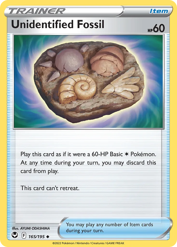 Unidentified Fossil, Silver Tempest #165/195