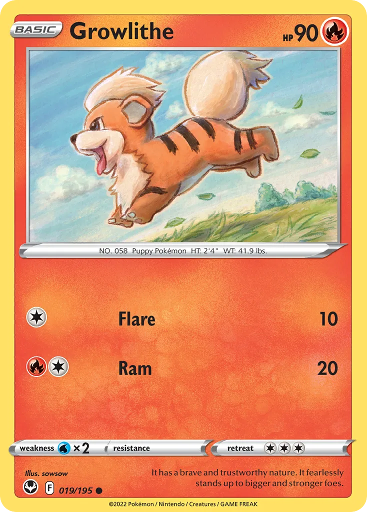 Growlithe, Silver Tempest #019/195