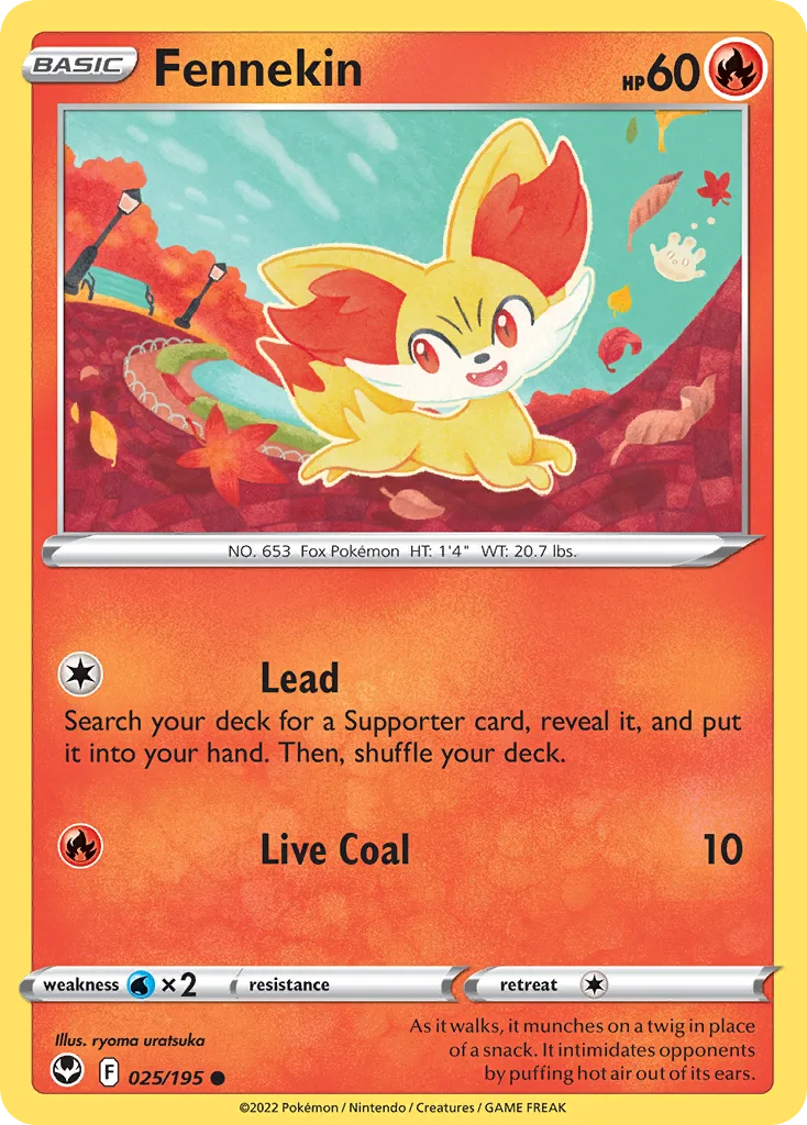 Fennekin, Silver Tempest #025/195