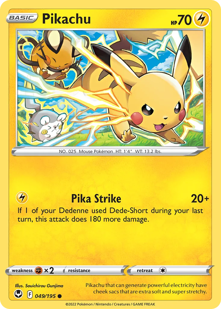 Pikachu, Silver Tempest #049/195