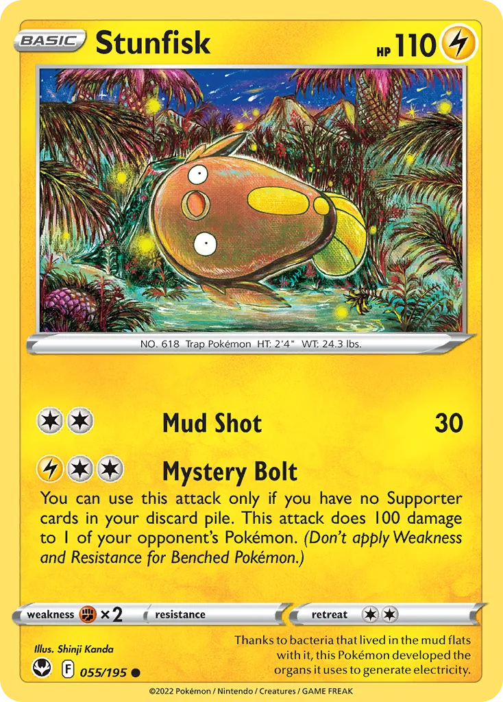 Stunfisk, Silver Tempest #055/195