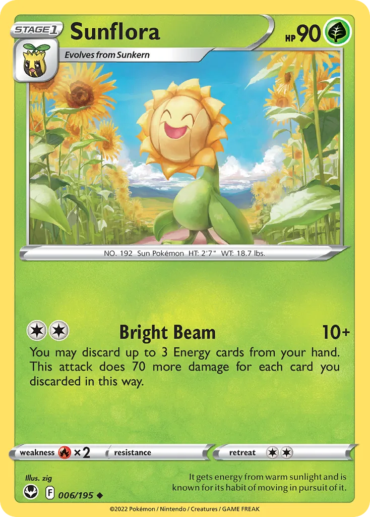 Sunflora, Silver Tempest #006/195