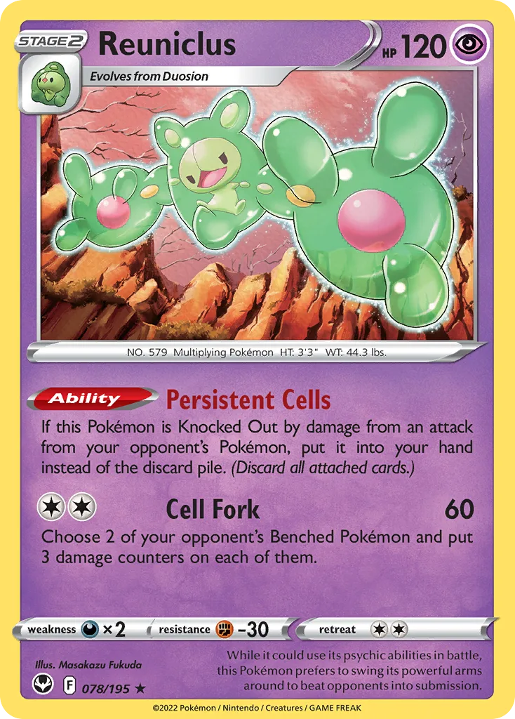 Reuniclus, Silver Tempest #078/195