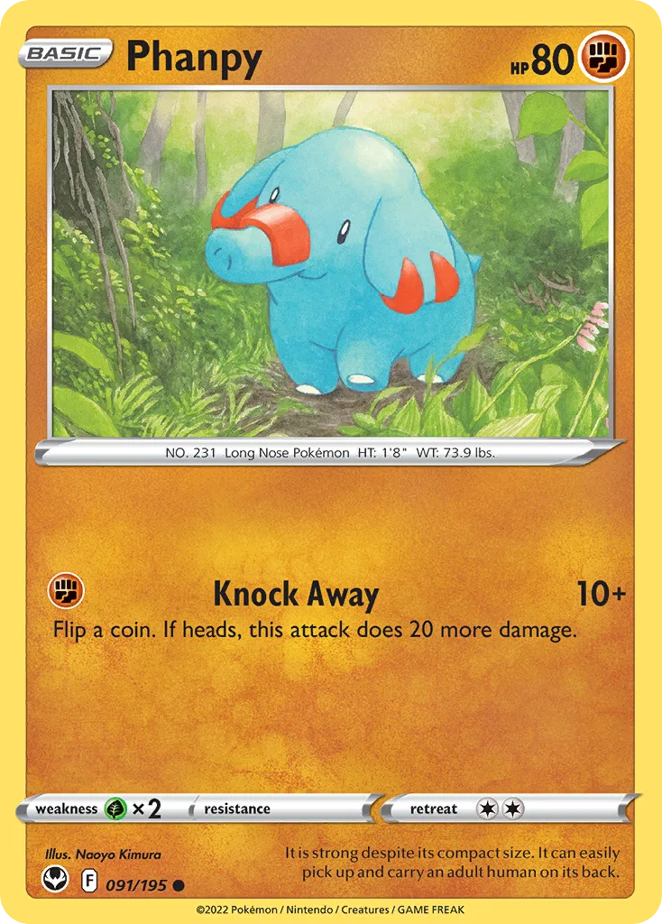 Phanpy, Silver Tempest #091/195