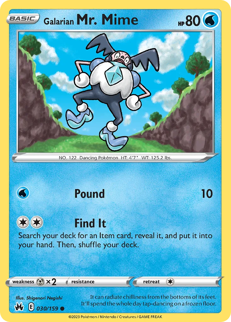 Galarian Mr. Mime, Crown Zenith #030/159