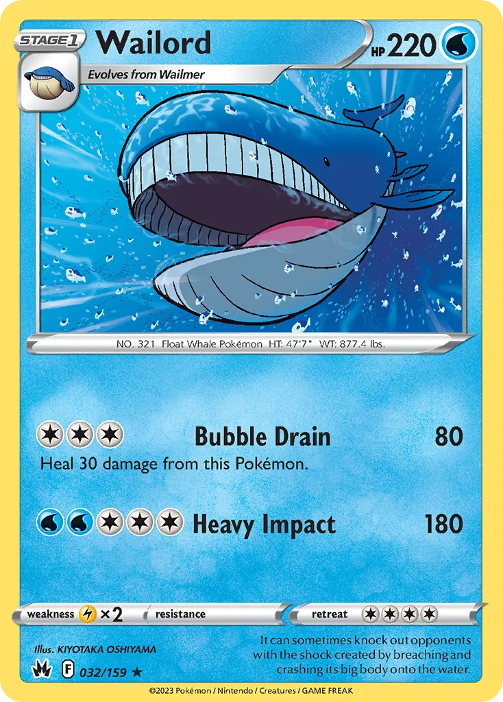 Wailord, Crown Zenith #032/159