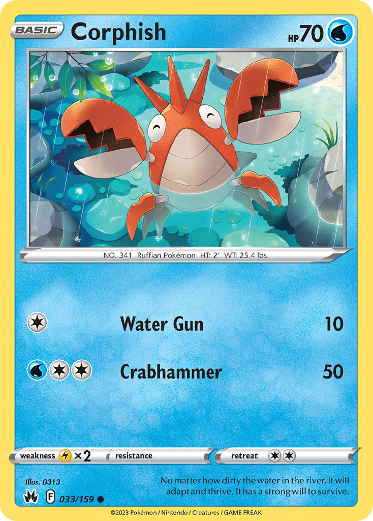Corphish, Crown Zenith #033/159