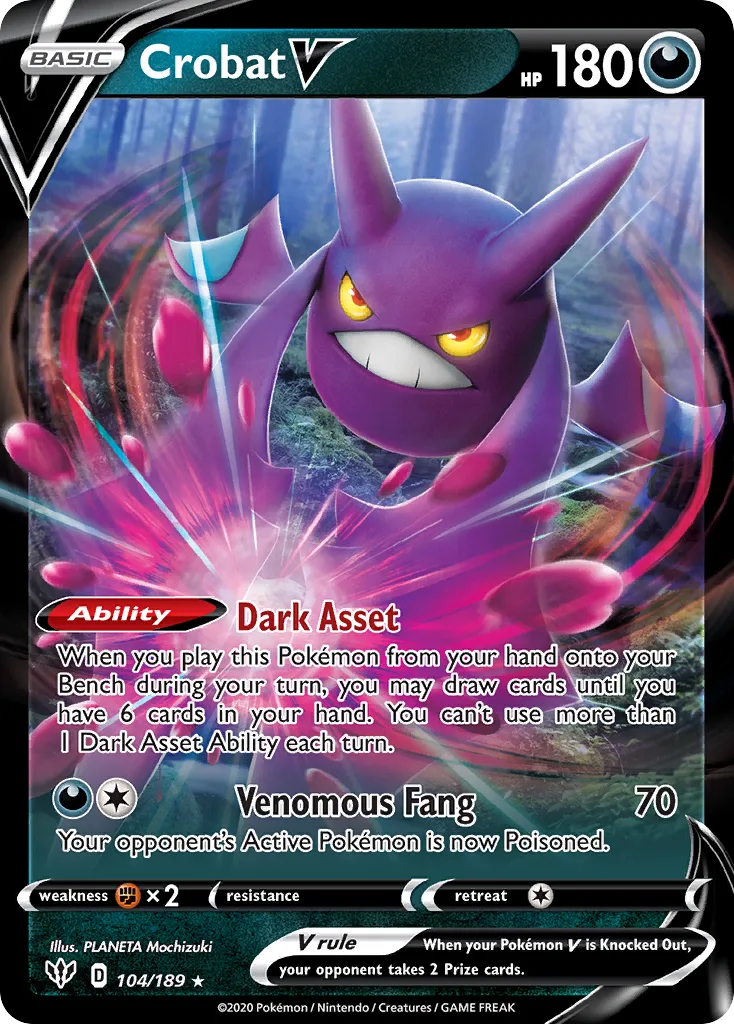 Crobat V, Darkness Ablaze #104/189