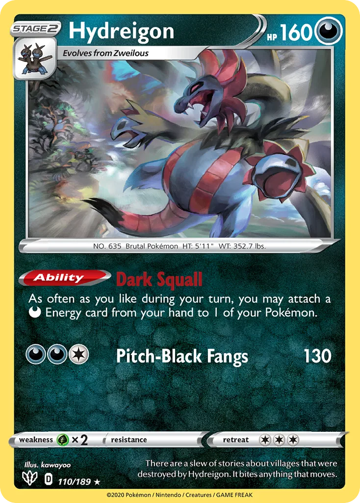 Hydreigon, Darkness Ablaze #110/189