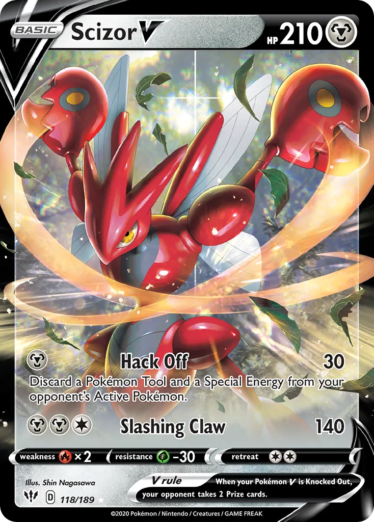 Scizor V, Darkness Ablaze #118/189