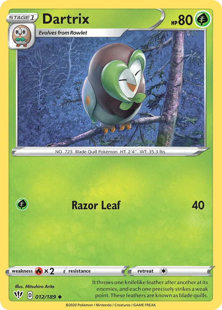 Dartrix, Darkness Ablaze #012/189