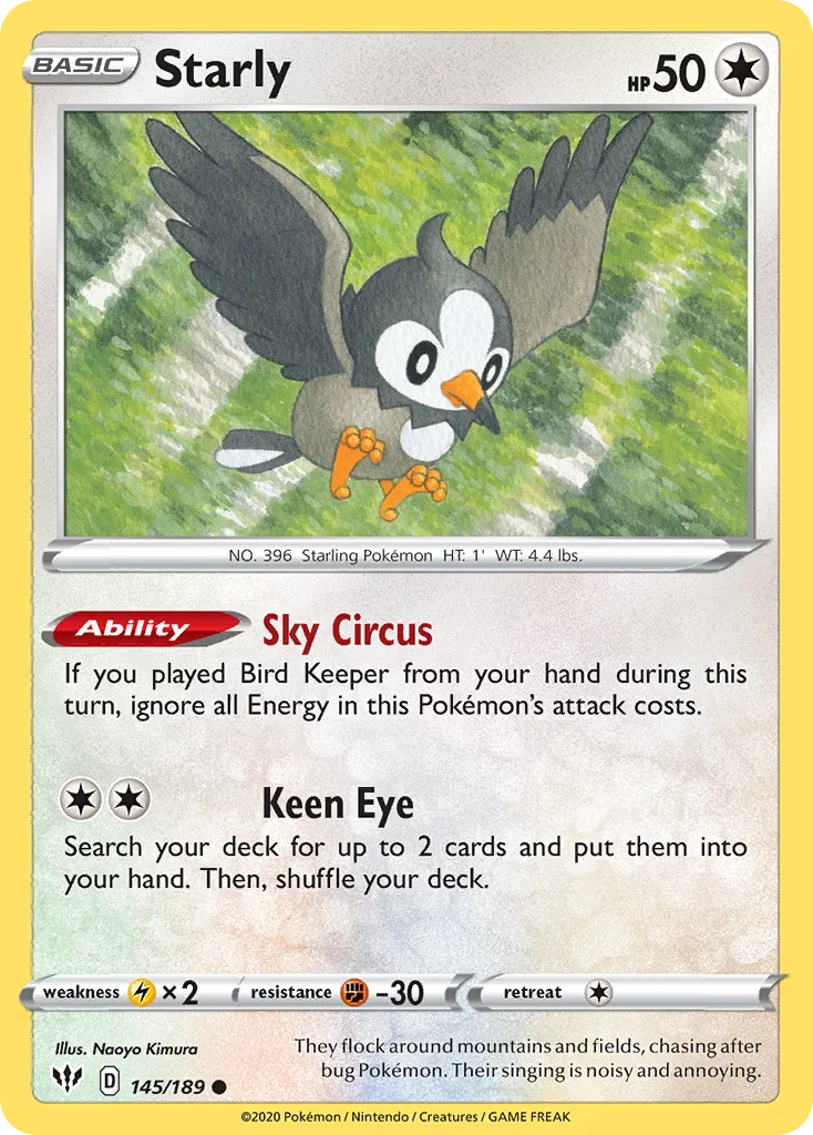 Starly, Darkness Ablaze #145/189
