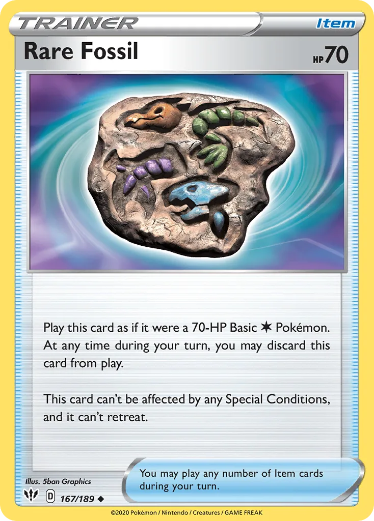 Rare Fossil, Darkness Ablaze #167/189