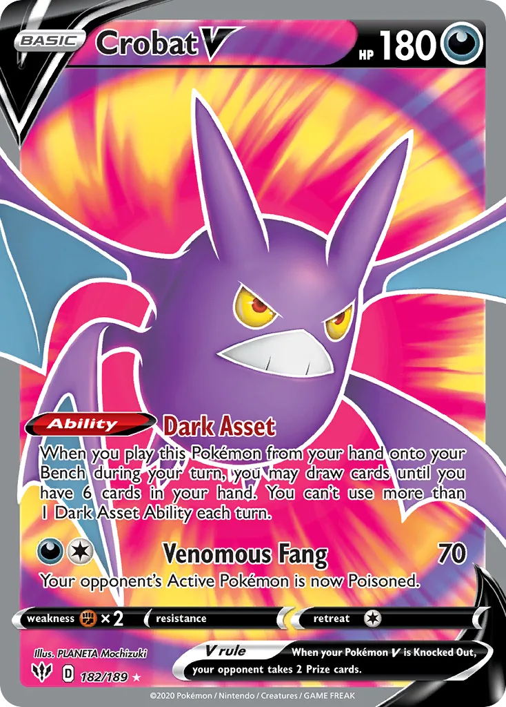 Crobat V, Darkness Ablaze #182/189