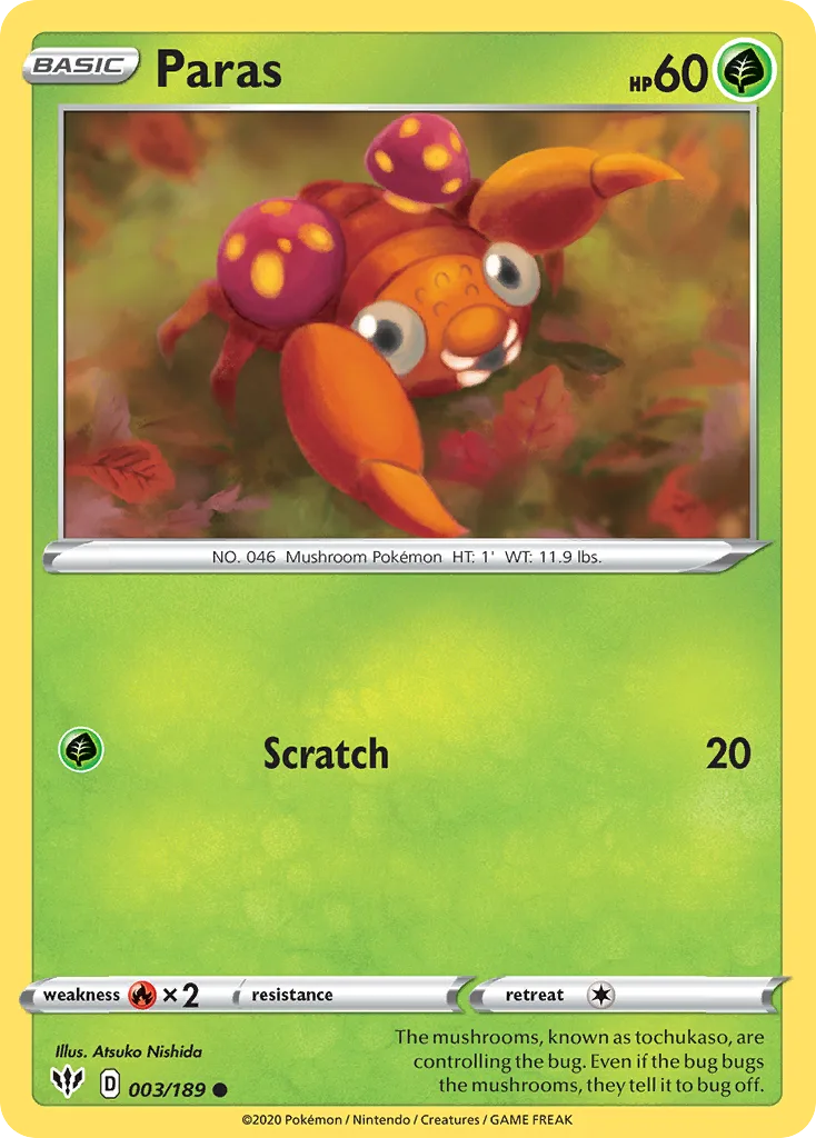 Paras, Darkness Ablaze #003/189