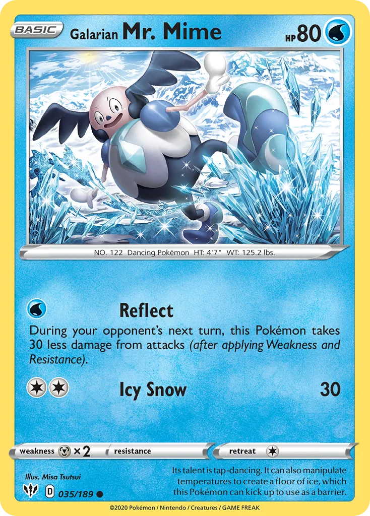 Galarian Mr. Mime, Darkness Ablaze #035/189