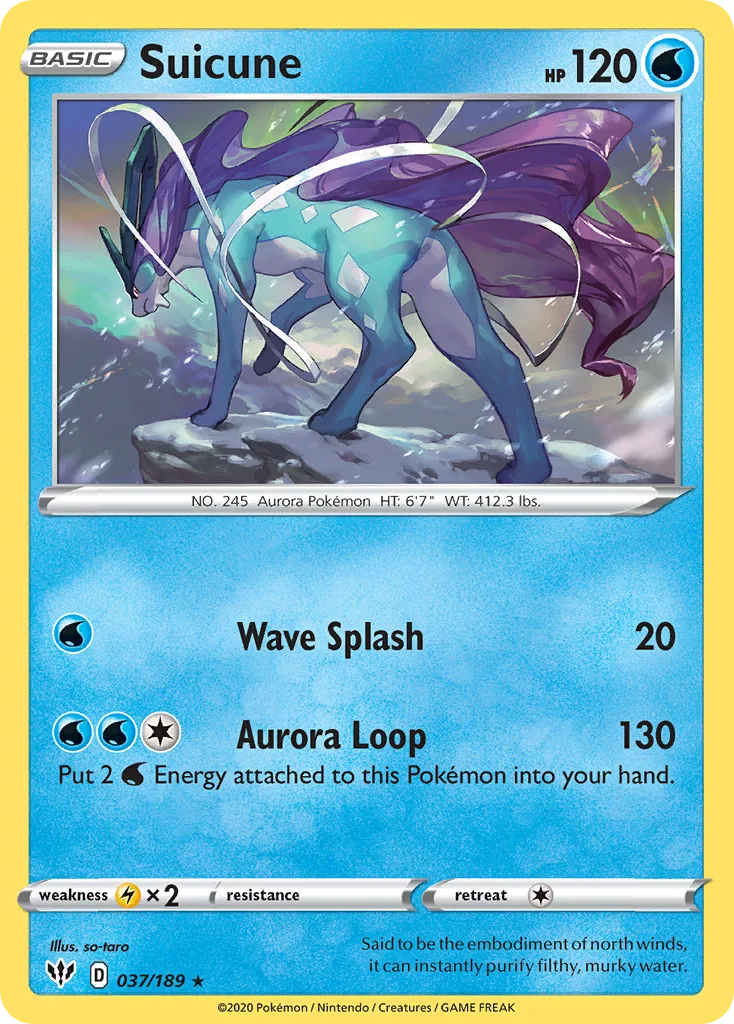 Suicune, Darkness Ablaze #037/189