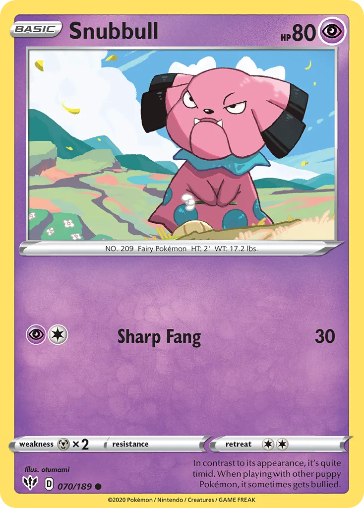 Snubbull, Darkness Ablaze #070/189