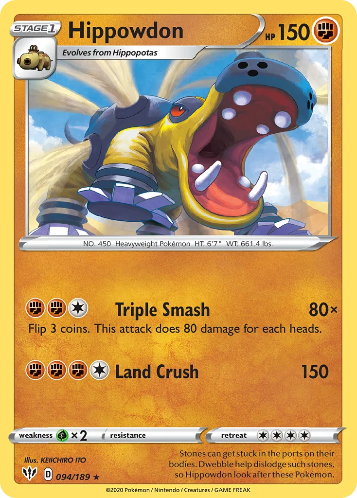 Hippowdon, Darkness Ablaze #094/189