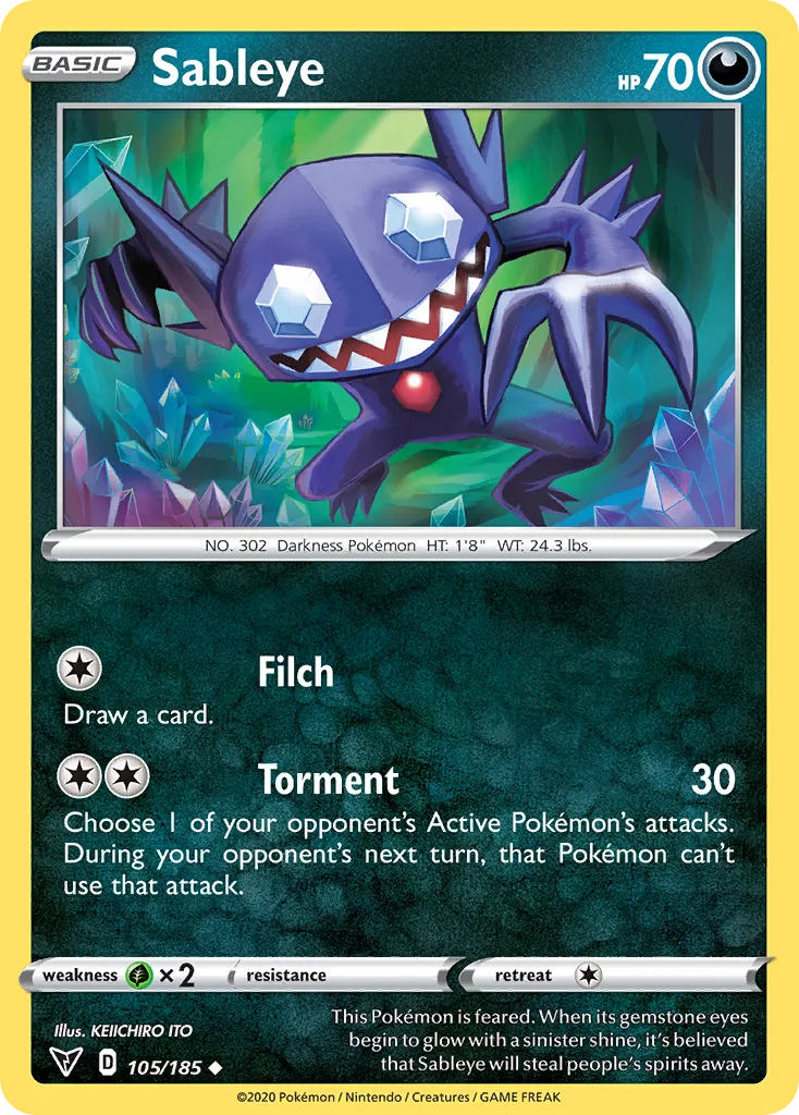 Sableye, Vivid Voltage #105/185